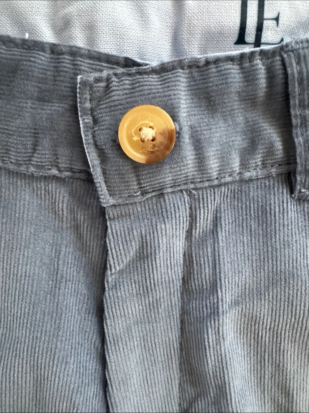Little English Pull On Pants - Stormy Blue Corduroy New With Tags